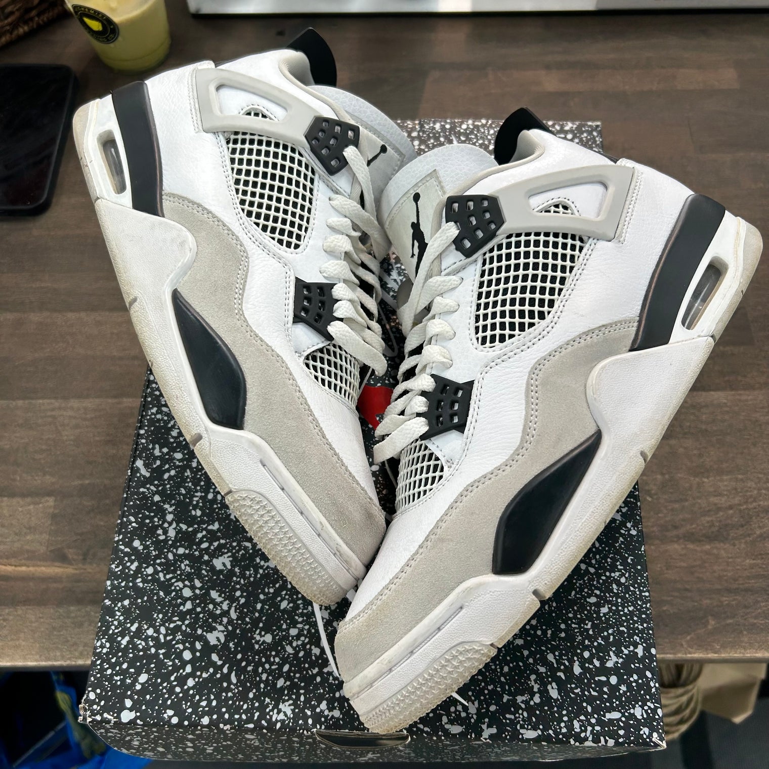 Military Black Jordan 4 Retro (USED)