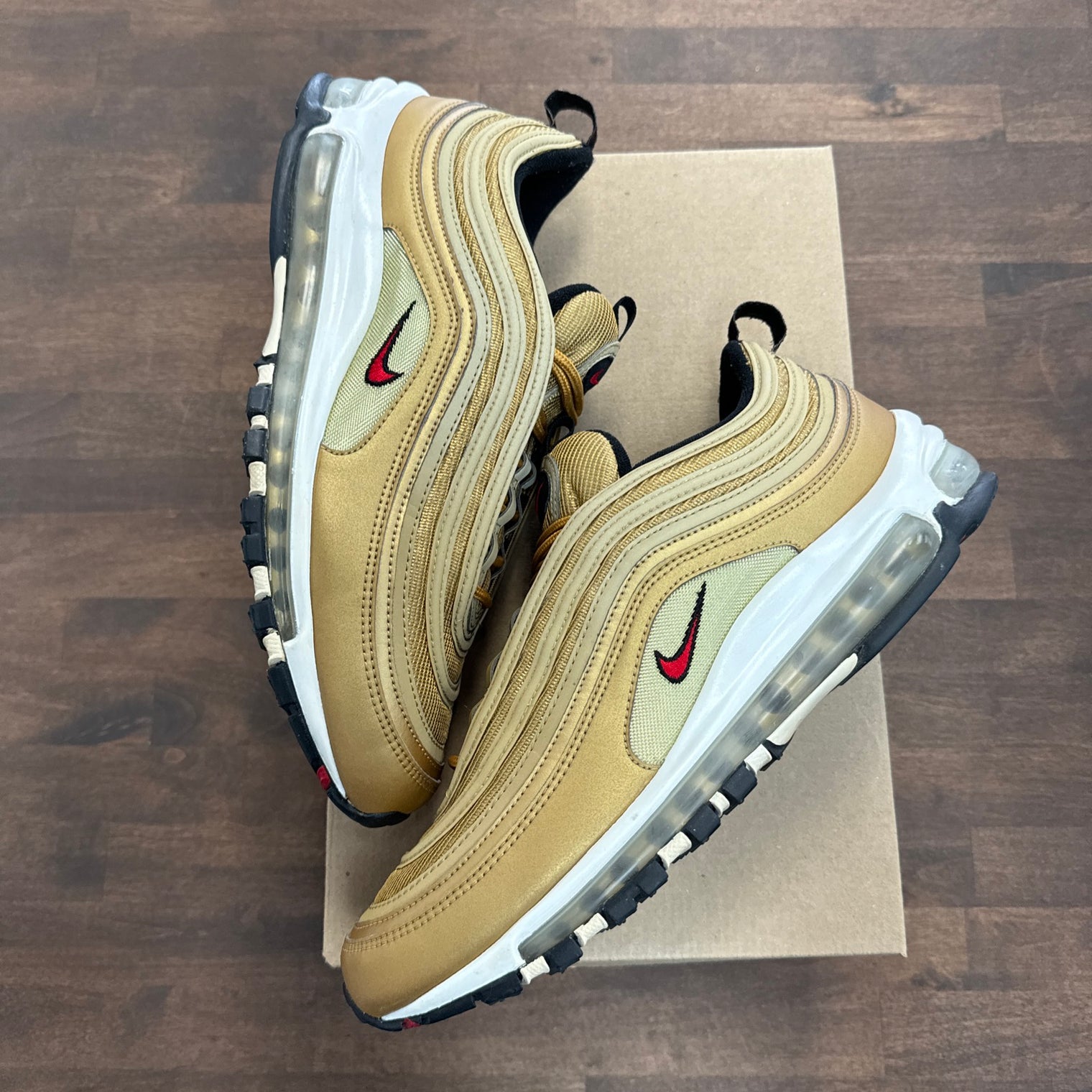 Nike Air Max 97 OG QS Metallic Gold (USED, no box)