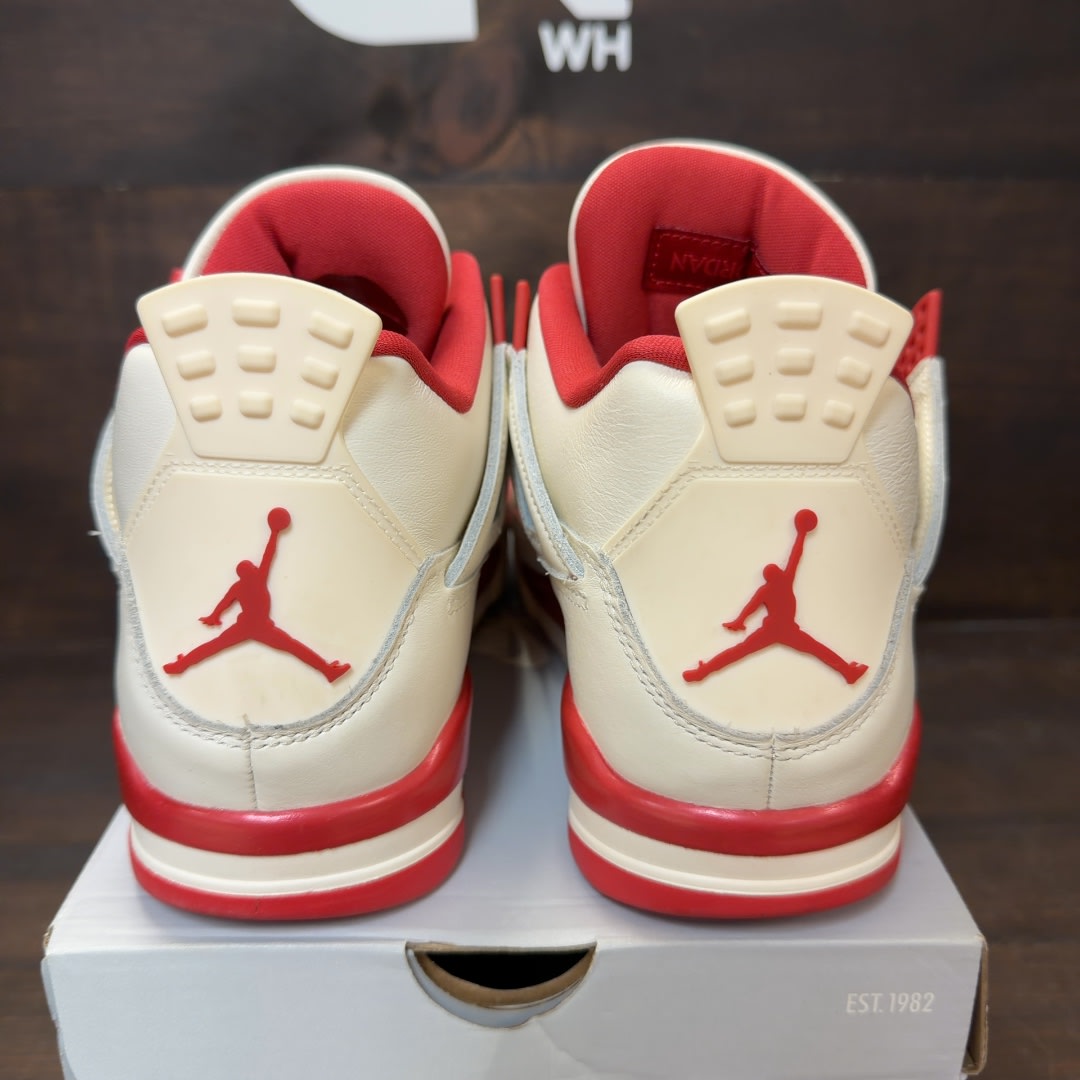 Jordan 4 Retro Valentine's Day Sierra Red (Women's) Size 10W (Pre-Owned) - Image 4