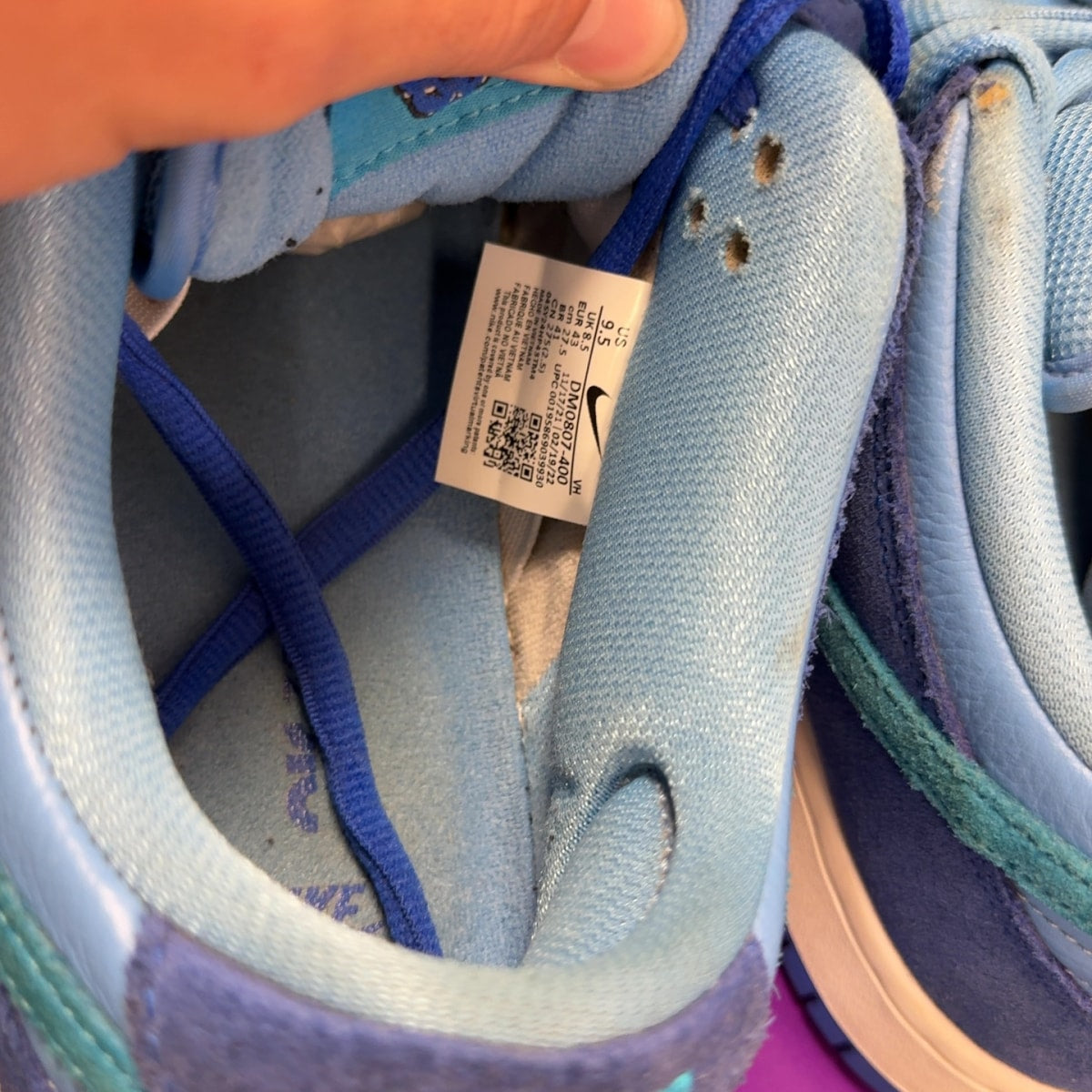 Nike SB Dunk Low Blue Raspberry - Image 7