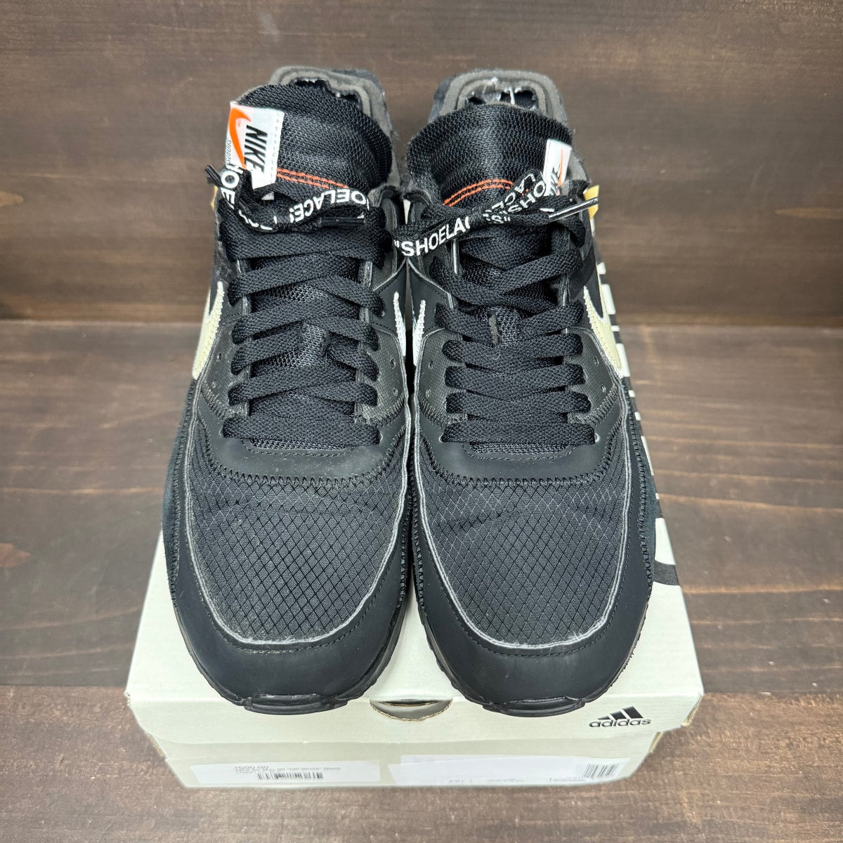 Nike Air Max 90 Off-White Black Size 10.5 (Pre-Owned) - Image 9
