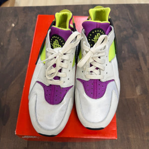 Nike Air Huarache Run Neon Yellow Magenta (2021) Size 10.5 (Pre-Owned) - Image 5