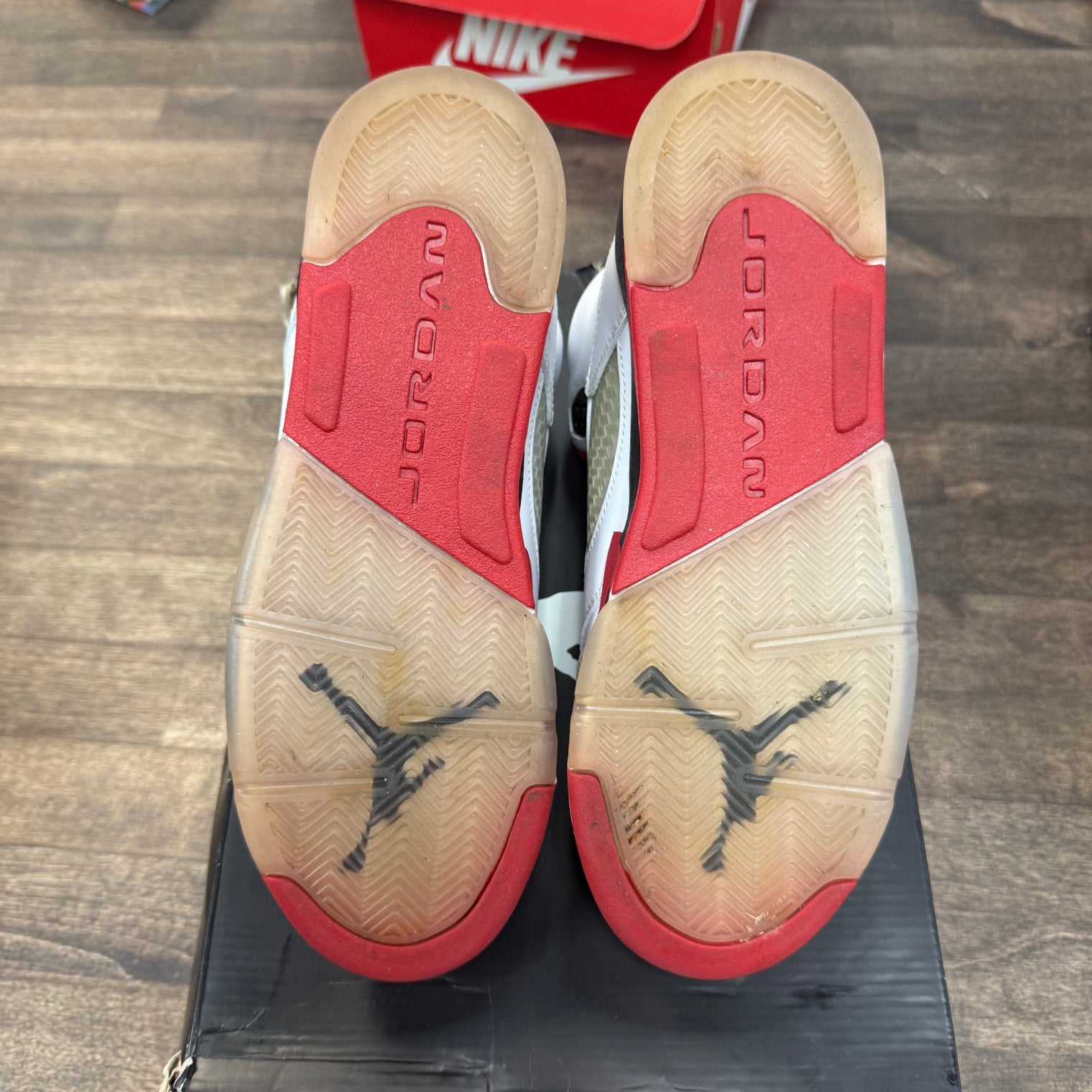 Fire Red Black Tongue Jordan 5 (2013) (GS) (USED)