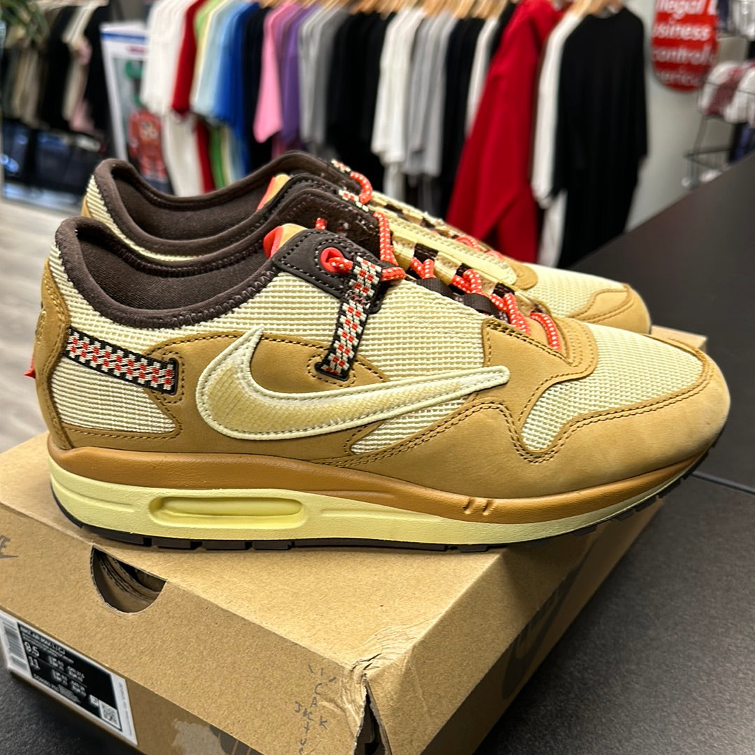 Travis Scott x Nike Air Max 1 Wheat Lemon Drop (Used)