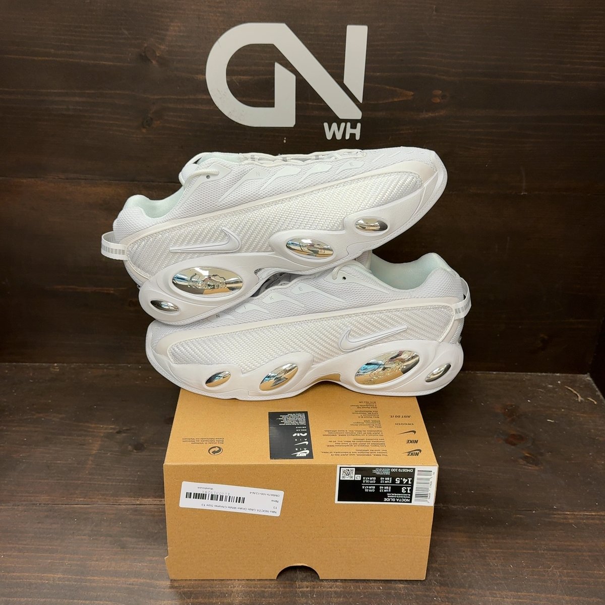 Nike NOCTA Glide Drake White Chrome Size 13 - front