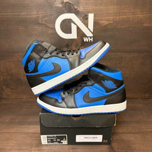 Jordan 1 Mid Black Royal Blue - Image 2