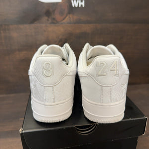 Nike Air Force 1 Low Kobe Bryant Forever White Size 10.5 (Pre-Owned)
