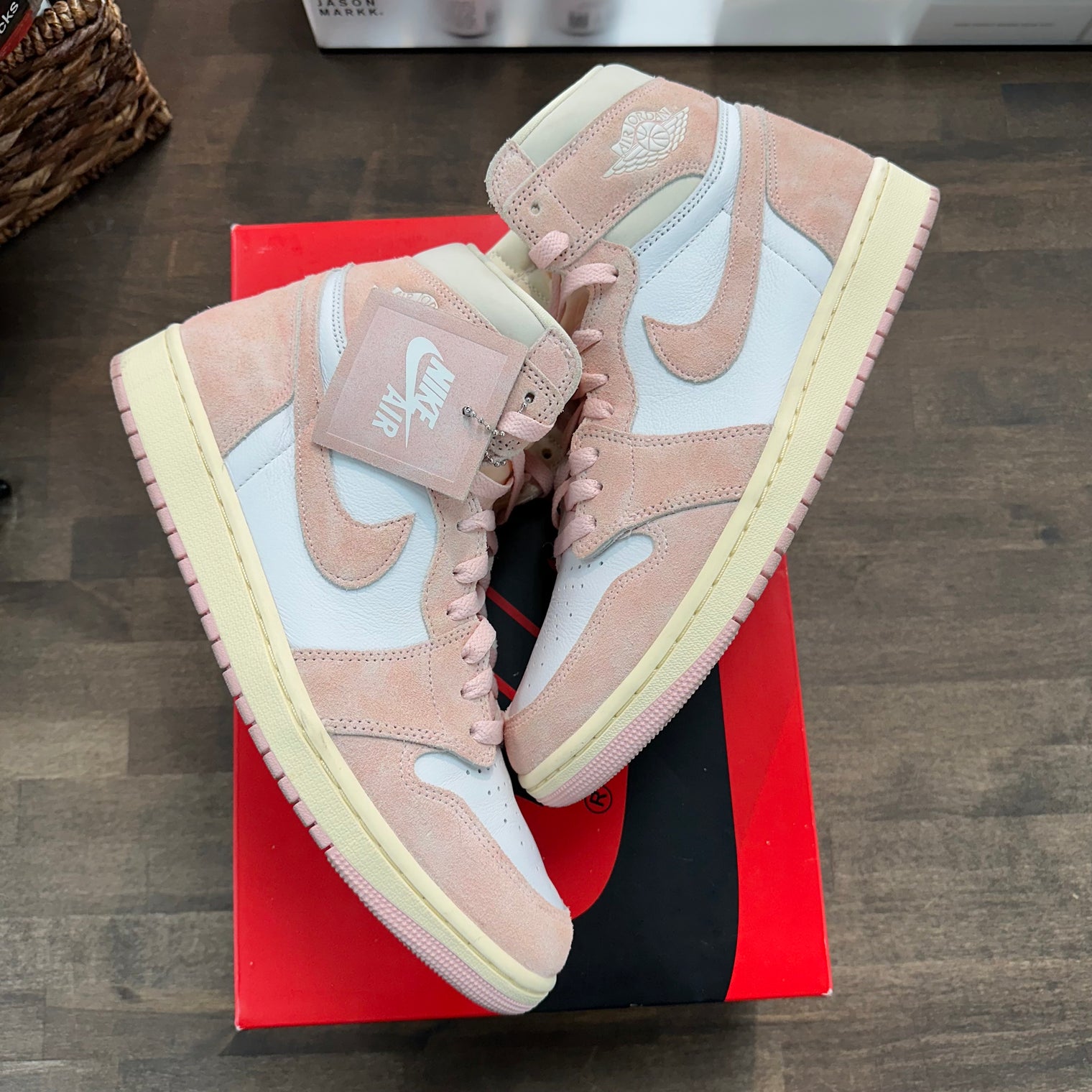 (W) Washed Pink Jordan 1 High (USED)