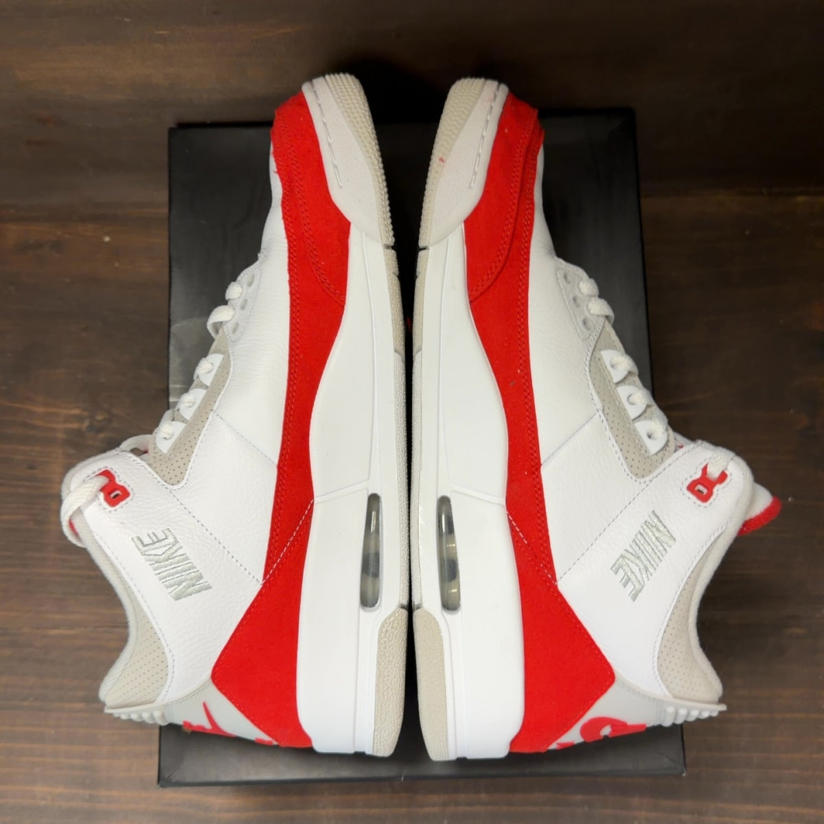 Jordan 3 Retro Tinker White University Red Size 12 (Pre-Owned)