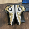 Jordan 1 Mid Metallic Gold Black White - Image 3