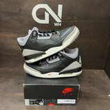 Jordan 3 Retro OG Black Cement (2024) Size 12 (Pre-Owned) - front