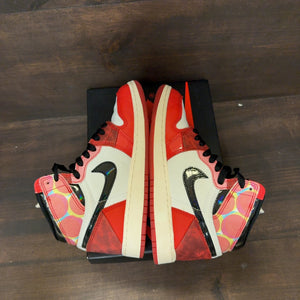 Jordan 1 Retro High OG Spider-Man Across the Spider-Verse (GS) Size 4.5Y (Pre-Owned)