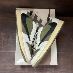 Jordan 1 Retro Low OG SP Travis Scott Medium Olive Size 10.5 (Pre-Owned) - back