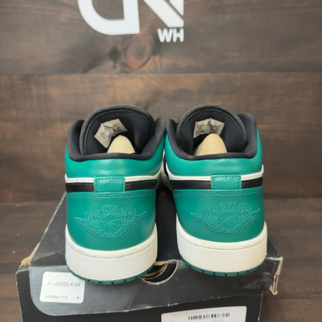 Jordan 1 Low White Black Mystic Green - Image 4
