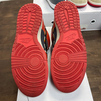 Nike ID N7 Red Black Dunk Low (USED)