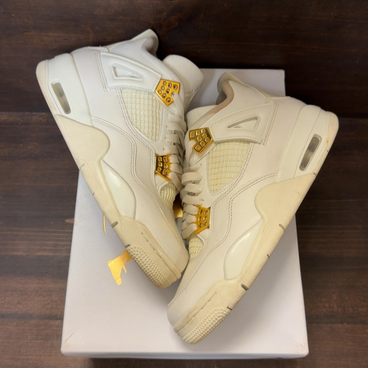 Jordan 4 Retro Metallic Gold (Women's) - Image 2