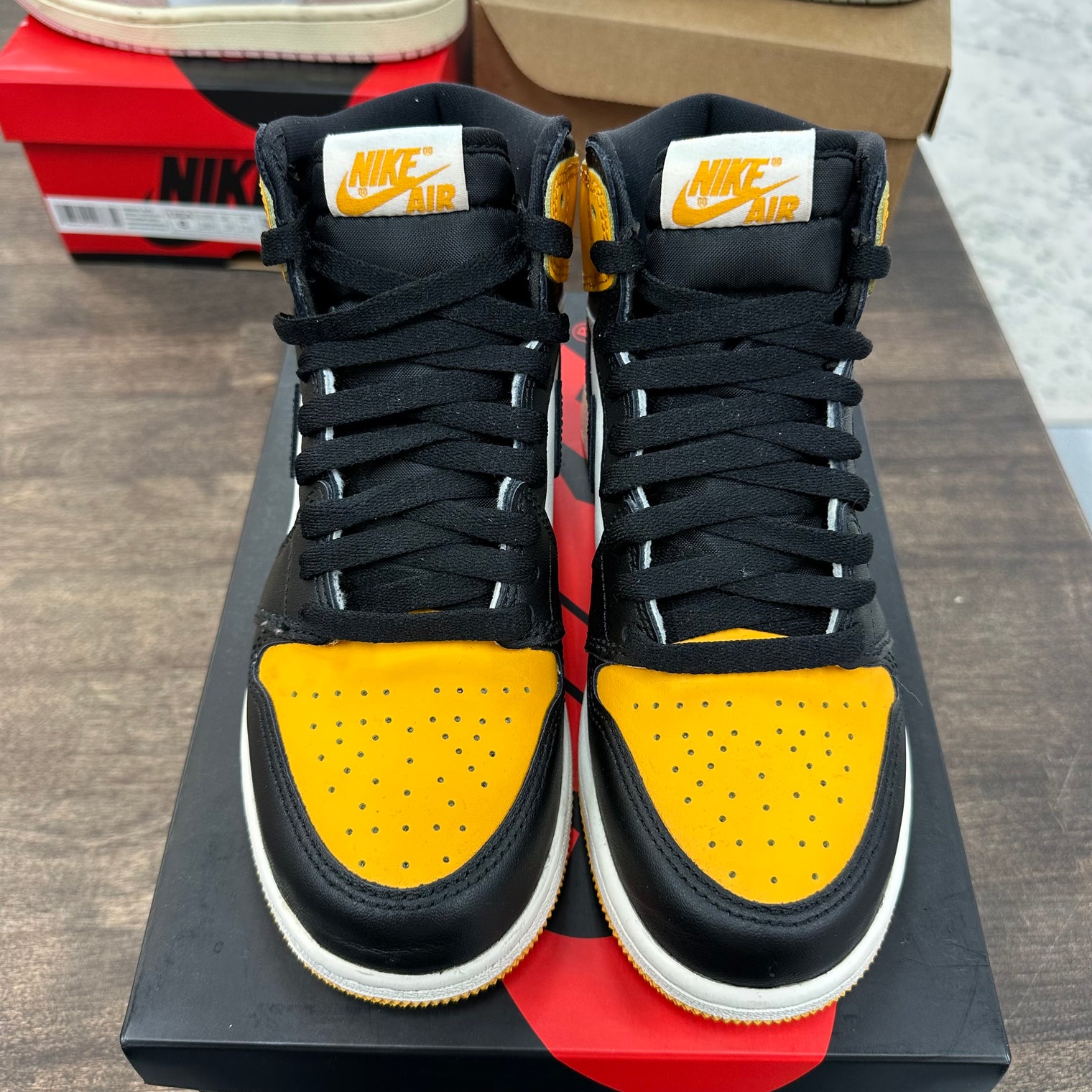 Taxi Yellow Toe Jordan 1 High (GS) (USED)