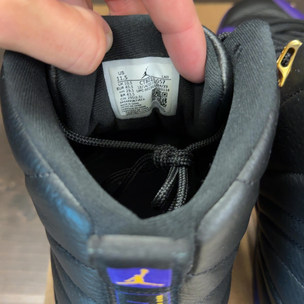 Jordan 12 Retro Field Purple Size 11 (Pre-Owned) - Image 7