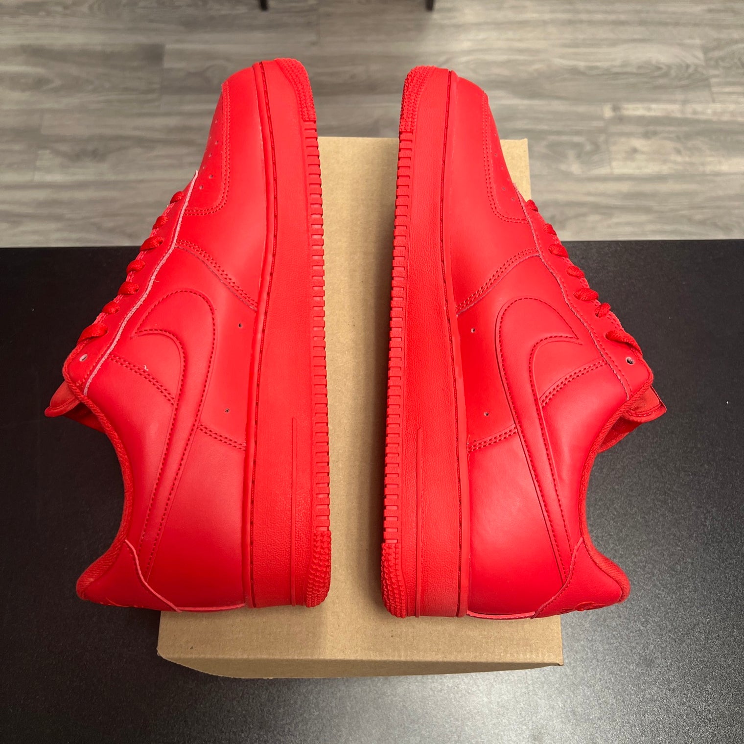 Nike Air Force 1 Low Triple Red (Tried on, no box)