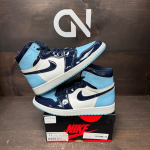 Jordan 1 Retro High UNC Patent (Women's) Size 11W (Pre-Owned) - front