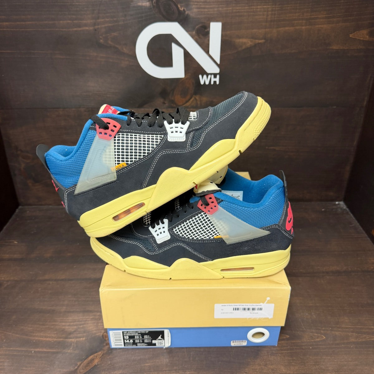Jordan 4 Retro Union Off Noir - Image 1