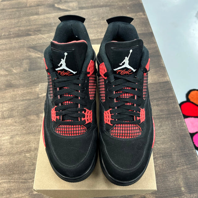 Red Thunder Jordan 4 Retro (USED, No Insoles, No Box)