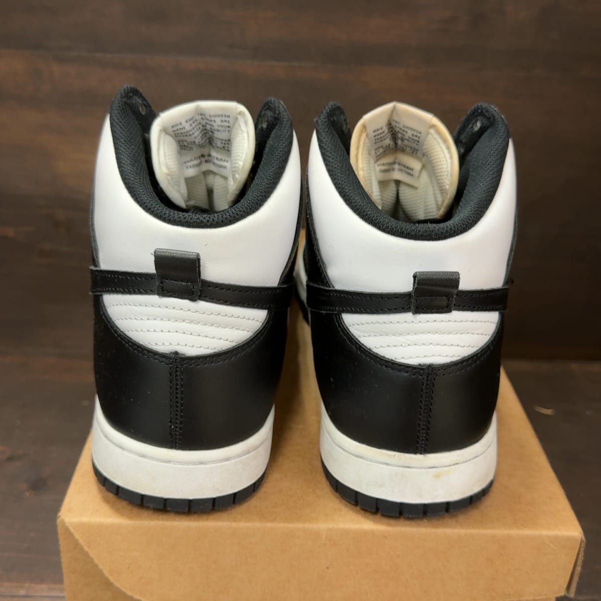 Nike Dunk High Panda Black White (2021/2024) Size 11.5 (Pre-Owned) - aux