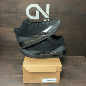 Jordan 3 Retro Black Cat (2025) Size 12 (Pre-Owned) - Image 1