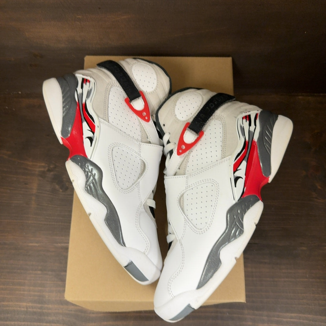 Jordan 8 Retro White True Red (2025) Size 8 (Pre-Owned) - Image 2