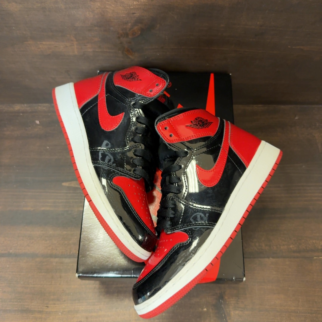 Jordan 1 Retro High OG Patent Bred (GS) - Image 2