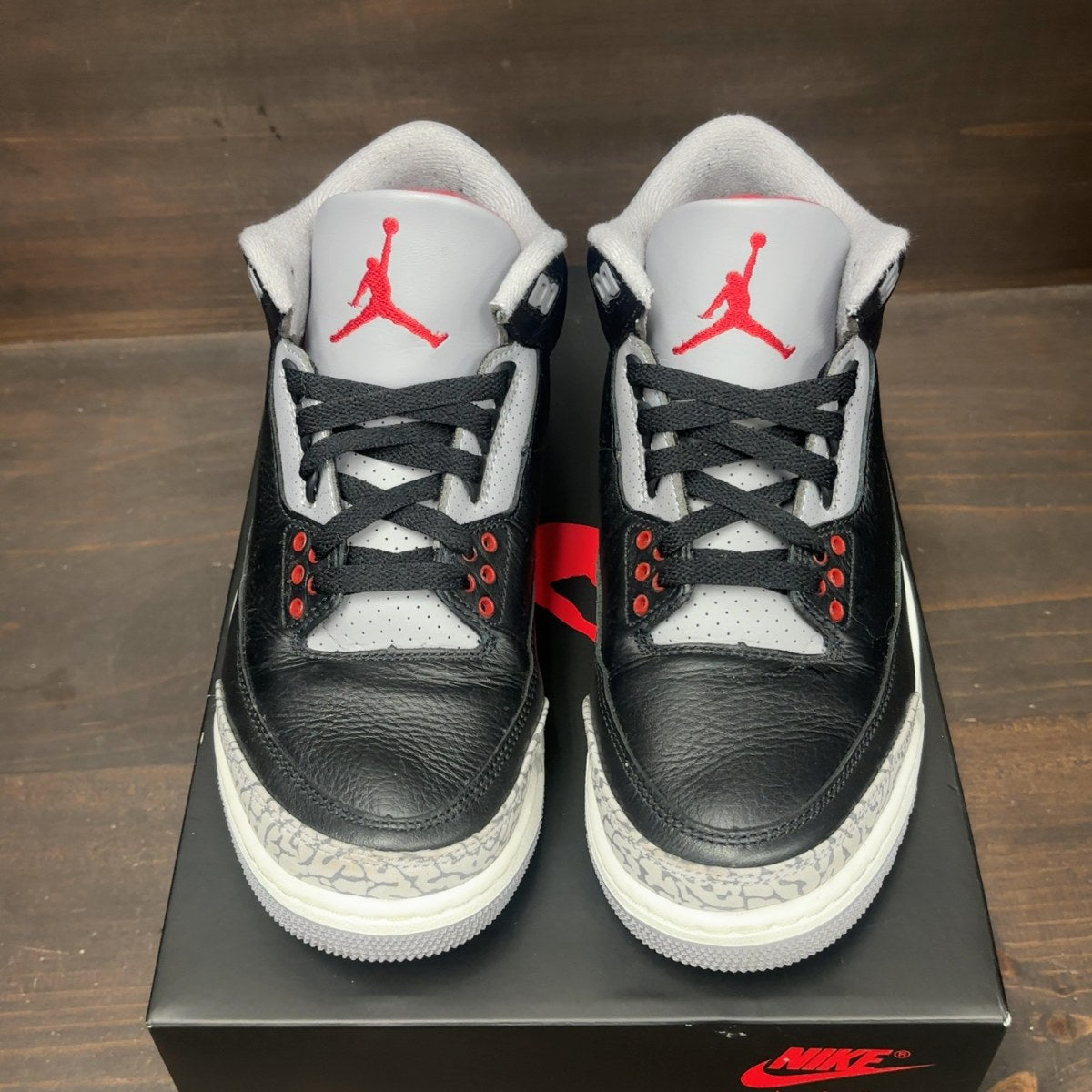 Jordan 3 Retro OG Black Cement (2024) Size 8.5 (Pre-Owned) - Image 3