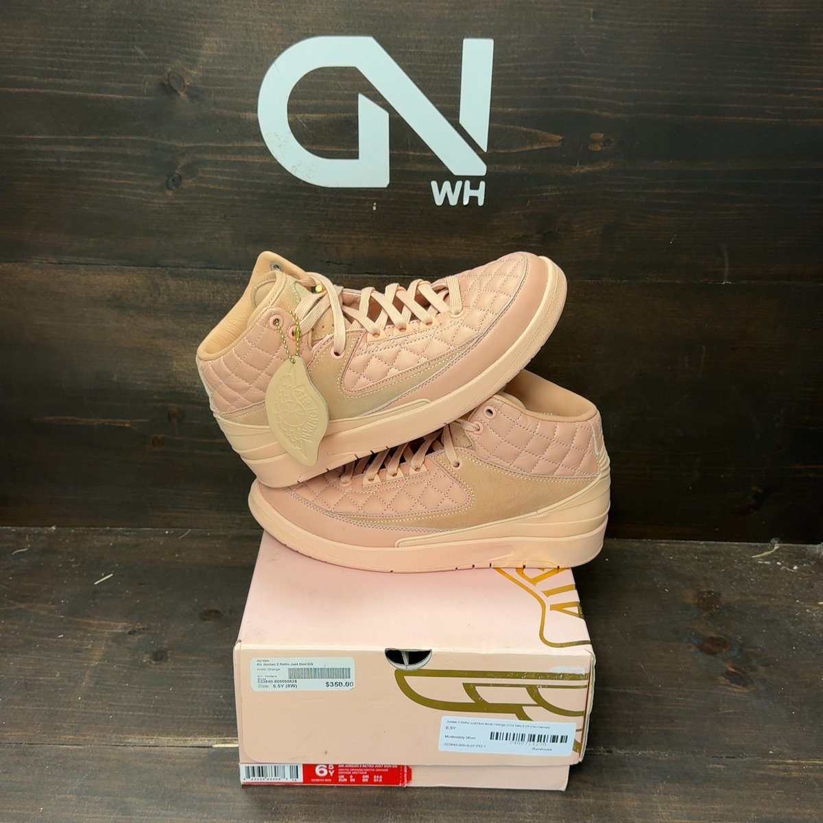 Jordan 2 Retro Just Don Arctic Orange (GS) Size 6.5Y (Pre-Owned) - front