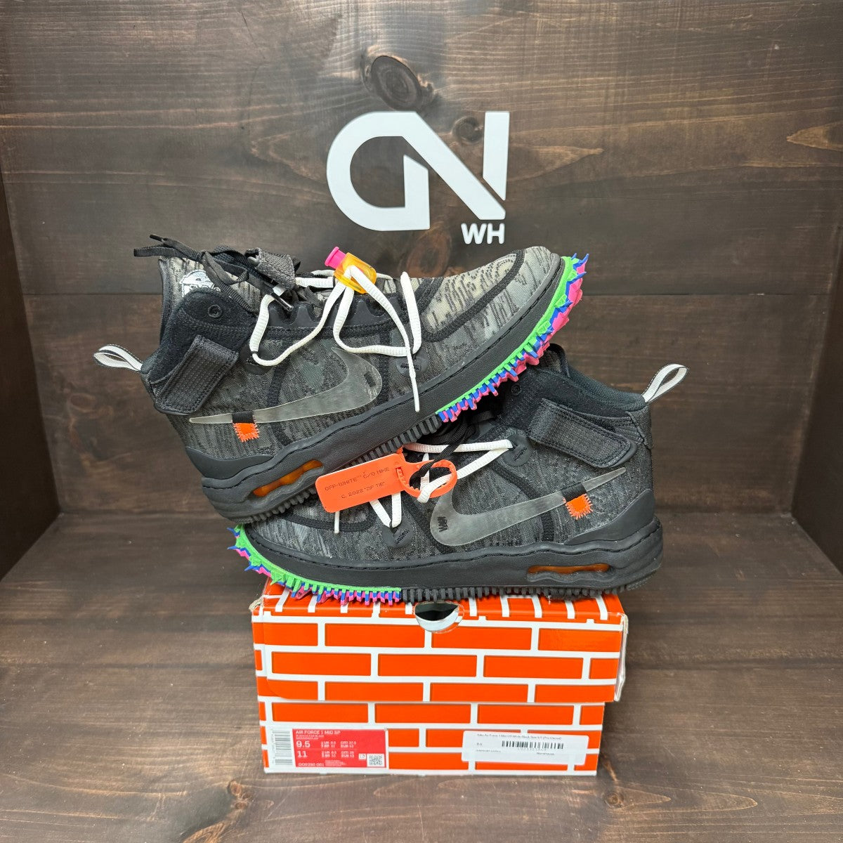 Nike Air Force 1 Mid Off-White Black - Image 1