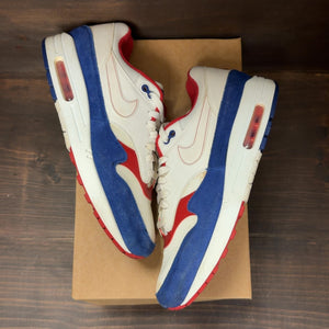 Nike Air Max 1 White Red Blue Size 11 (Pre-Owned) - Image 2