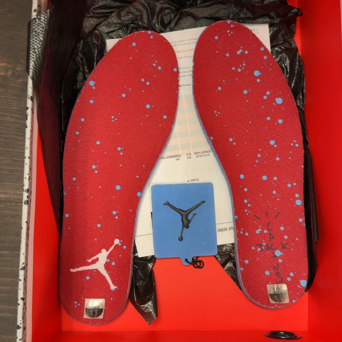 Jordan 4 Retro Travis Scott Cactus Jack Size 9.5 (Pre-Owned) - aux