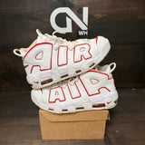 Nike Air More Uptempo White Varsity Red Outline Size 9.5 (Pre-Owned) - Image 1