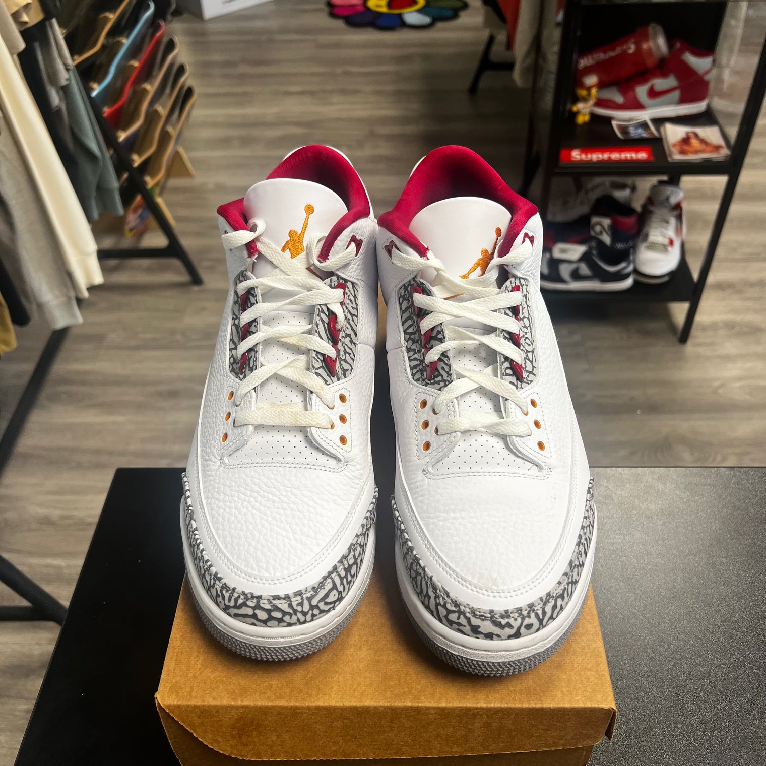 Cardinal Red Jordan 3 (USED, no box)