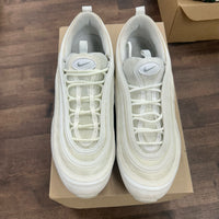 Triple White Wolf Grey Nike Air Max 97 (USED, No Box)