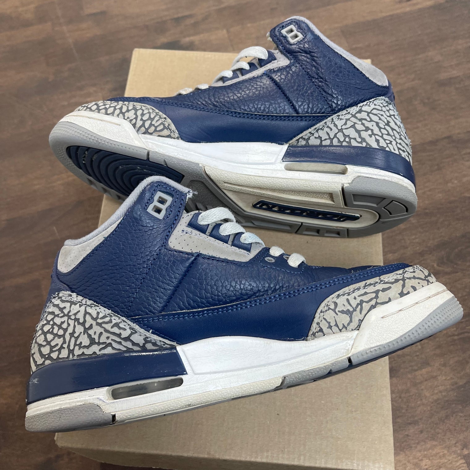 Georgetown Jordan 3 (GS) (USED, No Box)