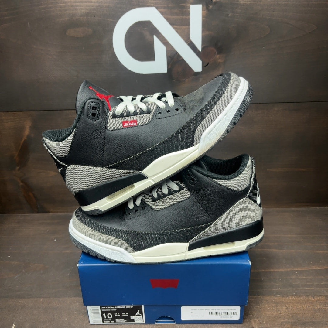 Jordan 3 Retro Levi’s Black - Image 1