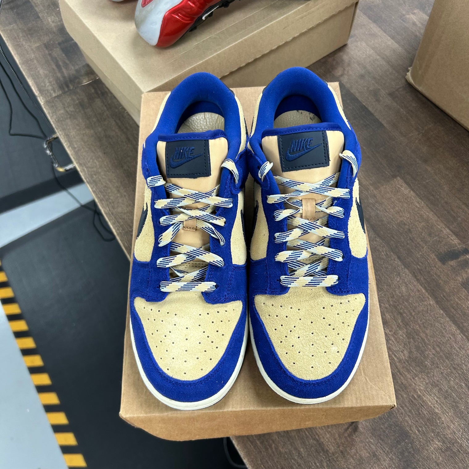 Nike Dunk Low LX Blue Suede (US 11W) (USED, No Box)