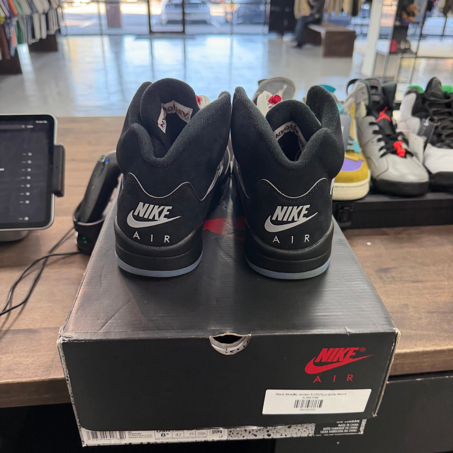 Black Metallic Jordan 5 (2025) (USED)