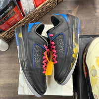 Jordan 2 Retro Low SP Off-White Black Blue - Image 1