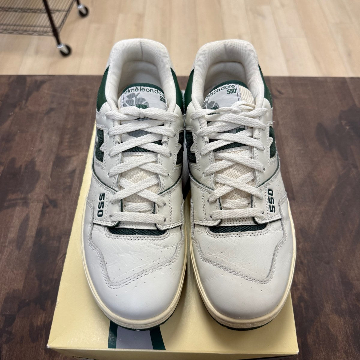 New Balance 550 Aime Leon Dore White Green - Image 2