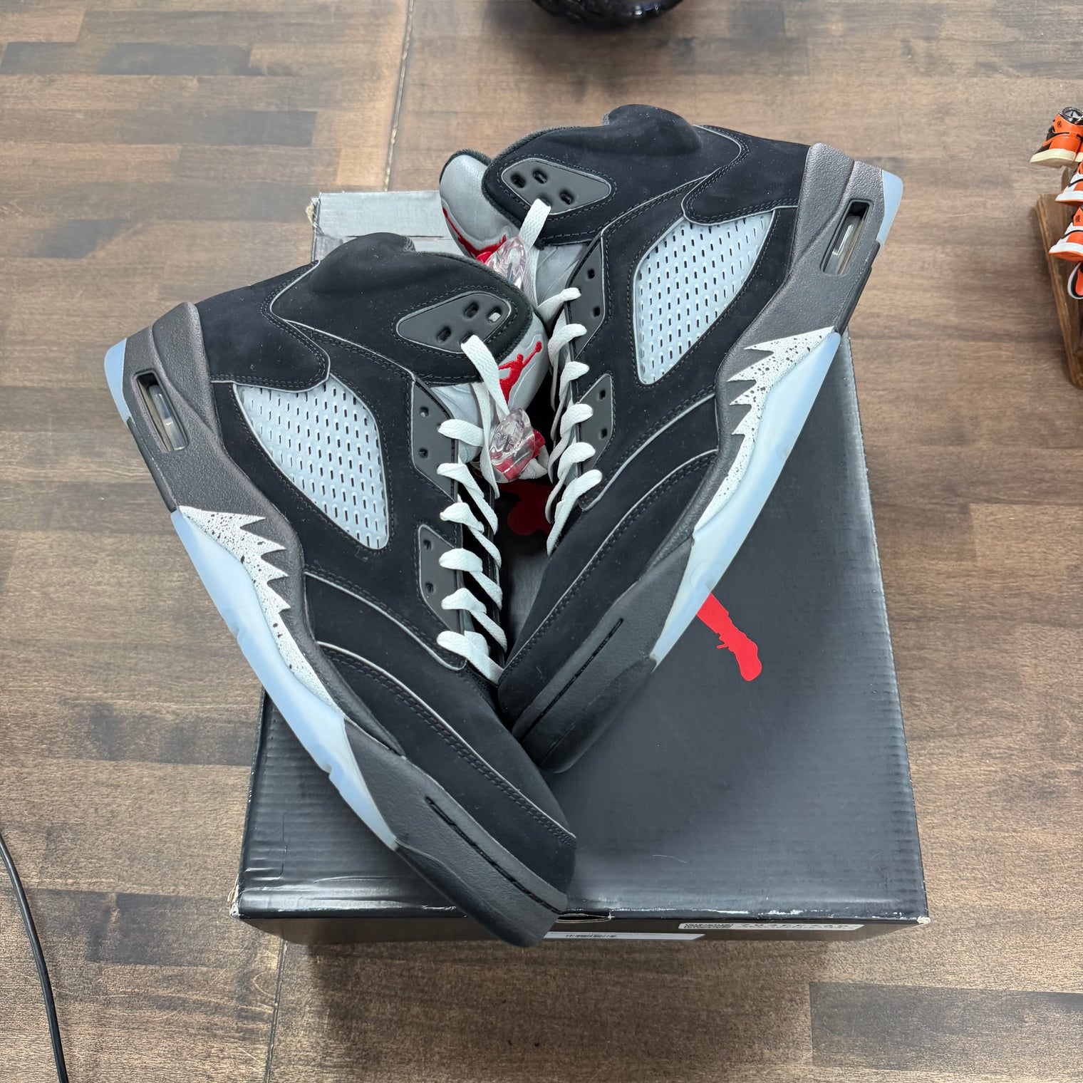 Black Metallic Reimagined Jordan 5 Retro OG (USED)