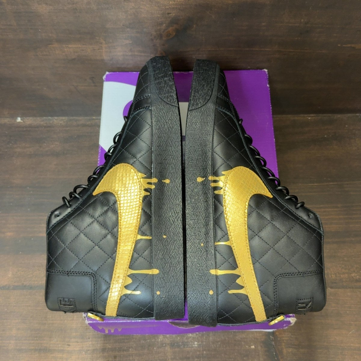Nike SB Blazer Mid QS Supreme Black Size 11 - Image 6
