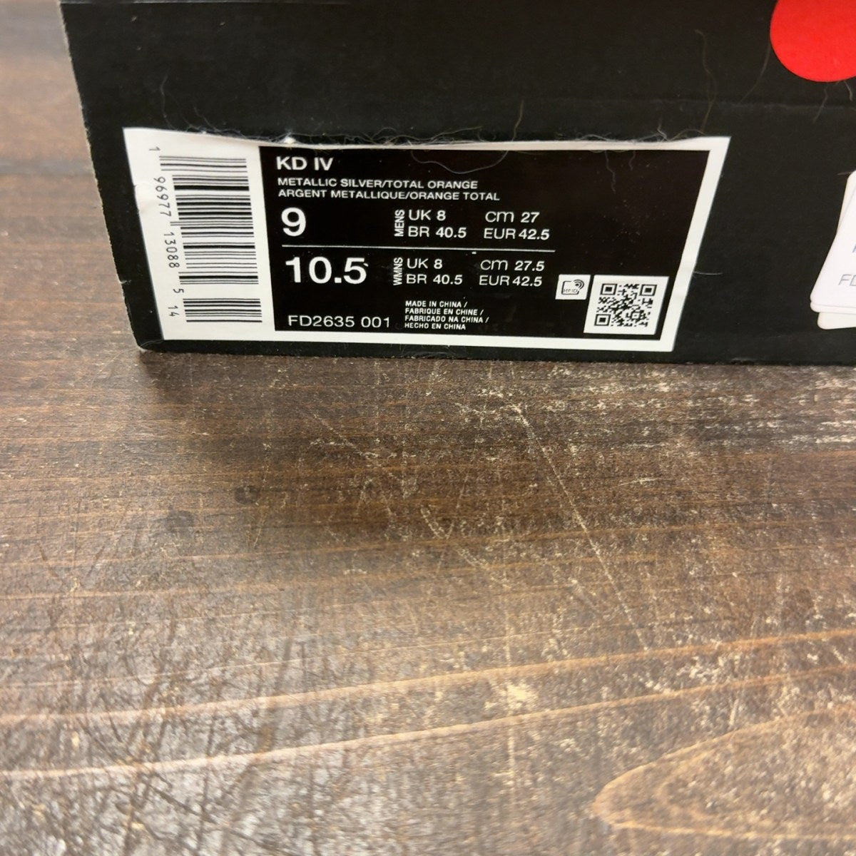 Nike KD 4 Galaxy (2024) Size 9 (Pre-Owned) - aux