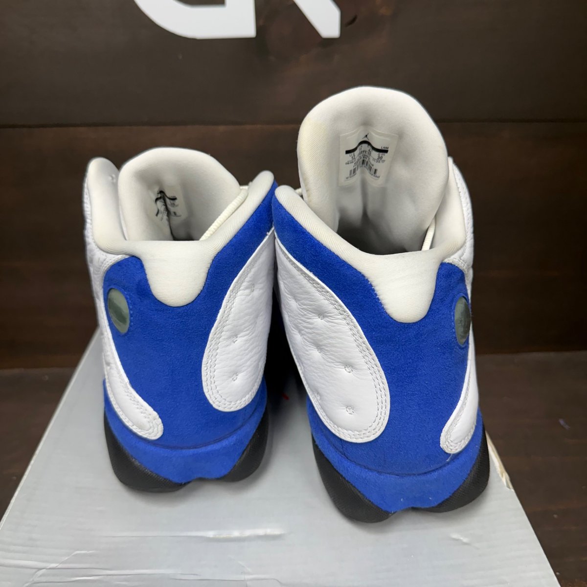 Jordan 13 Retro White Hyper Royal Black Size 12 (Pre-Owned) - sole