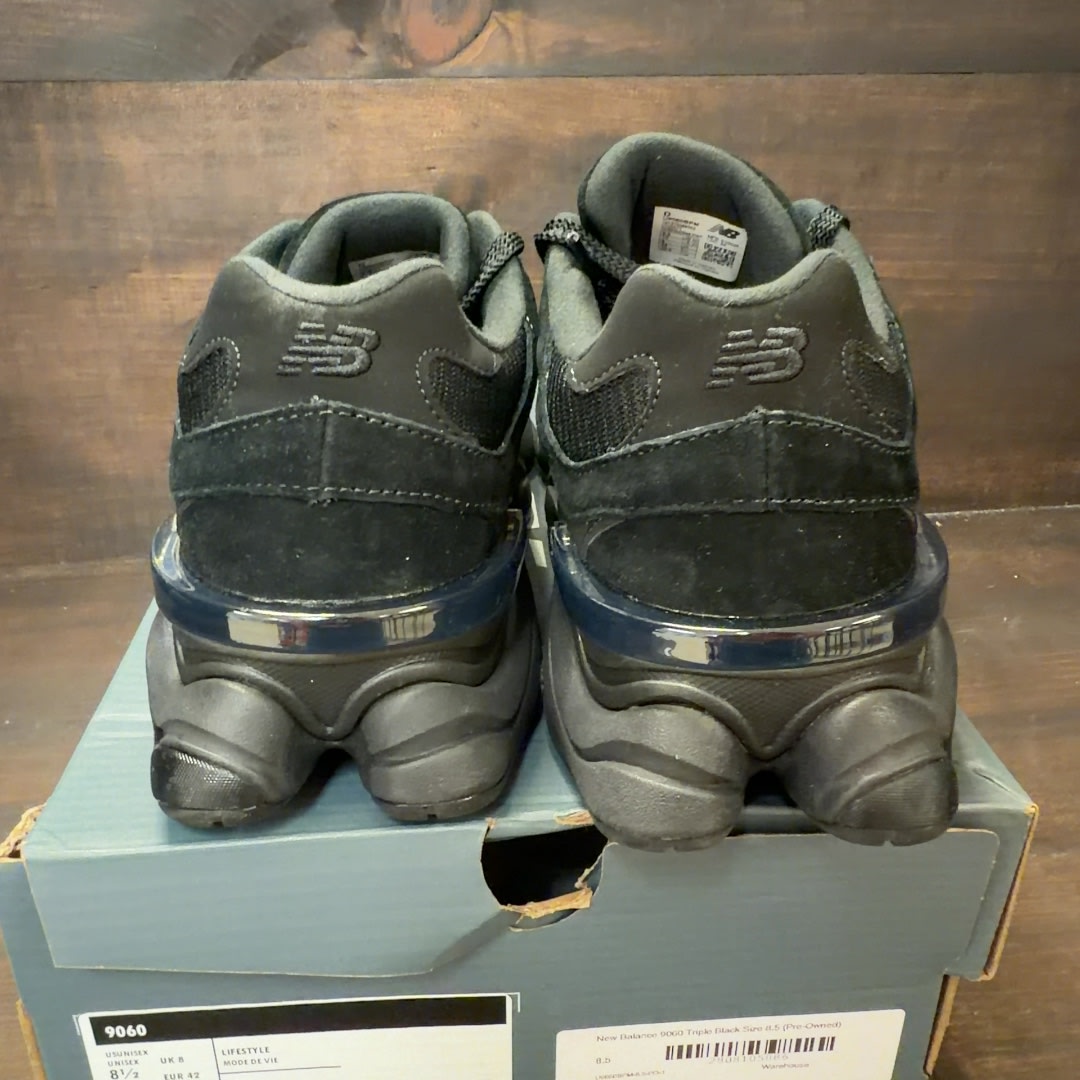 New Balance 9060 Triple Black - Image 4