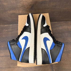 Jordan 1 Mid White Black Racer Blue Size 8.5 (Pre-Owned) - Image 5